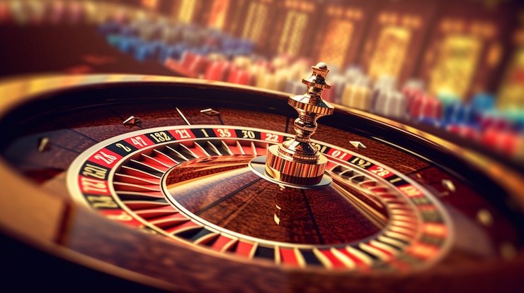 Multiple camera angles of baccarat table at abutogel slot showing dealer, cards, and betting layout